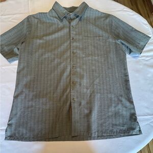 croft & barrow Short-Sleeve Button-Down Shirt in Gray